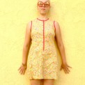 yellow birthday dress, made by Julianne