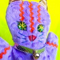 cat puppets, made by Julianne