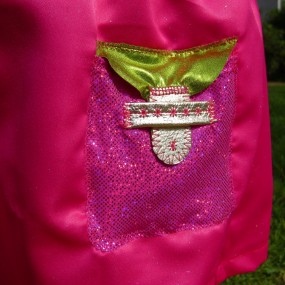 Allia pink glitter skirt pocket detail
