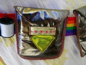 sewing bandolier pocket detail
