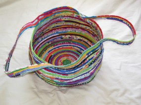 coiled fabric basket