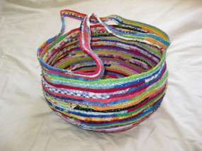 coiled fabric basket