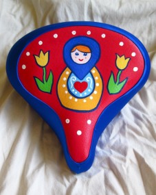 blue Russian doll seat