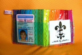 rainbow wallet front