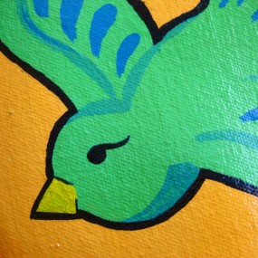 green birdy detail