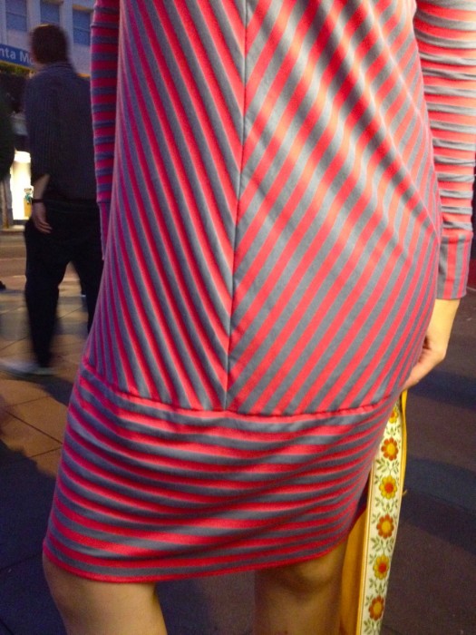 stripe sack dress