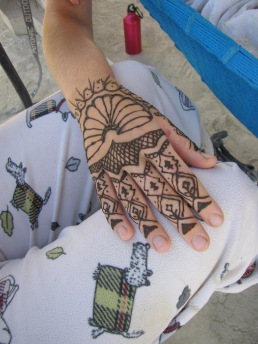 Burning Man henna
