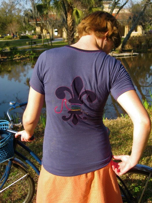 fleur de logo tee, made by Julianne