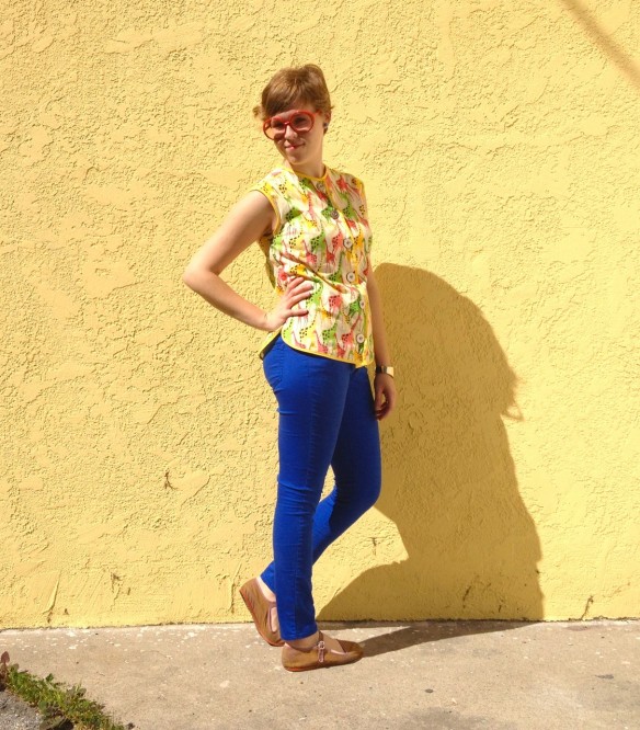 vintage giraffe blouse, made by Julianne