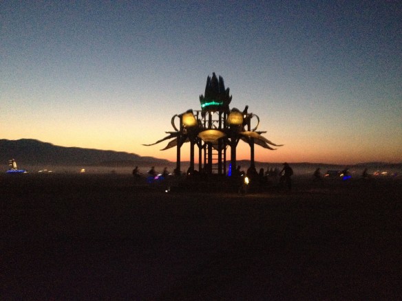 Bottlecap Gazebo, Burning Man 2012, made by Julianne