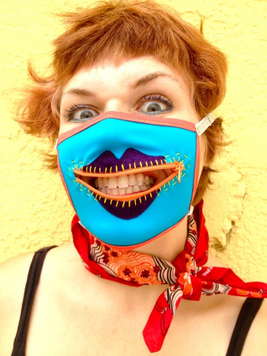 velvet gag mask, made by Julianne