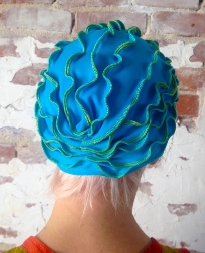 electric blue turban, made by Julianne