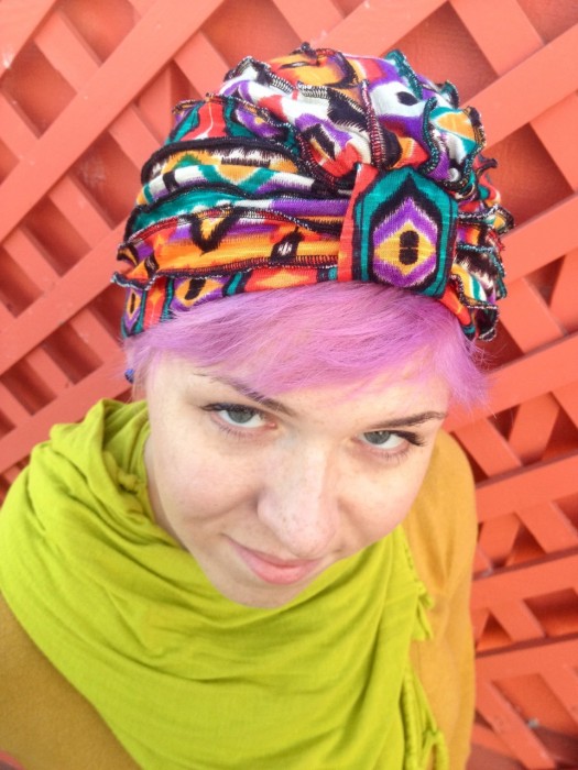 turban, made by Julianne