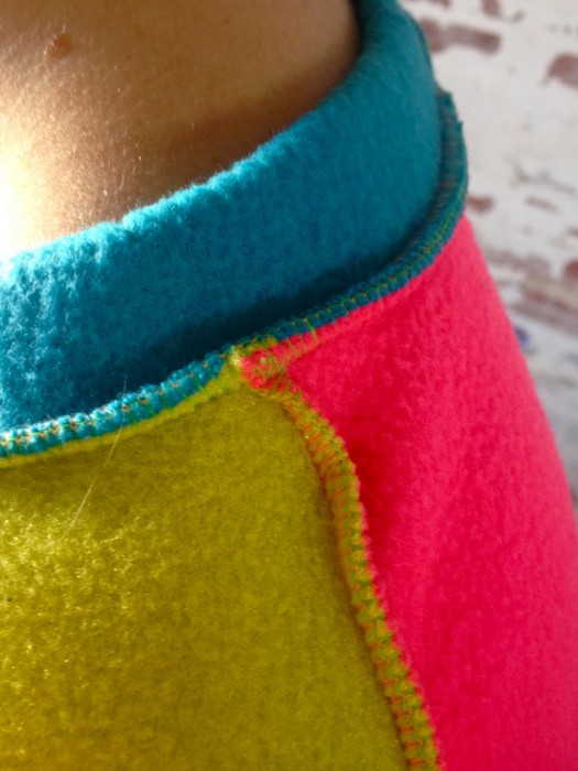 neon raglan sweatshirt, made by Julianne