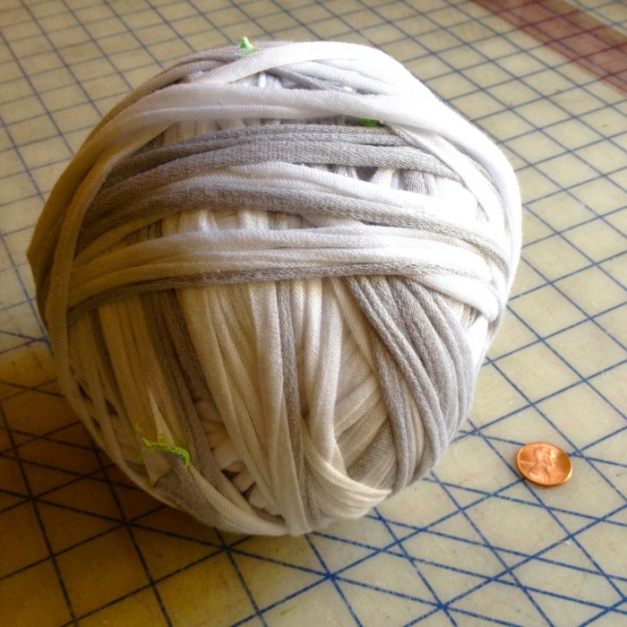 making fabric yarn, made by Julianne