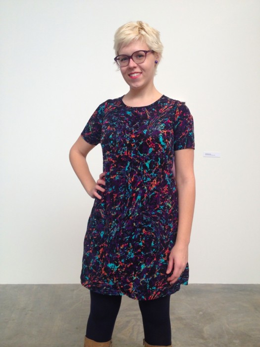 tie-dye matmos dress, made by Julianne