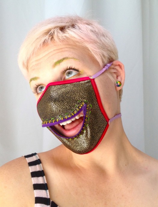 zipper mask, made by Julianne