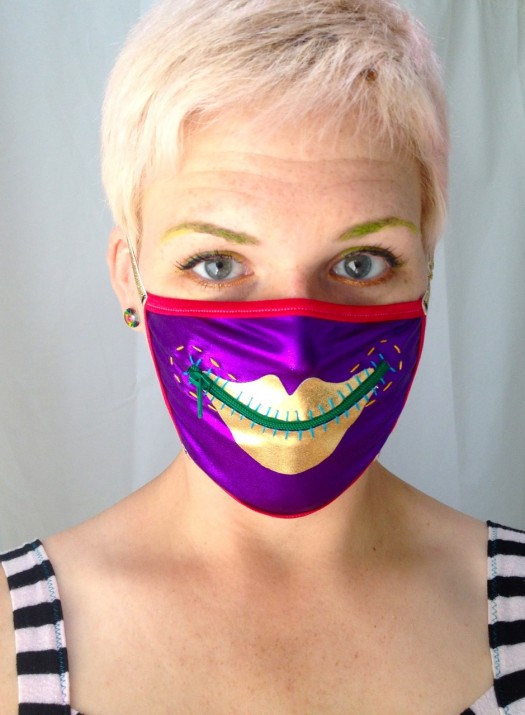 zipper mask, made by Julianne