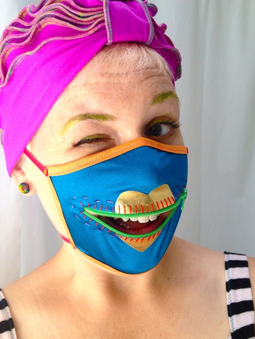 zipper mask, made by Julianne