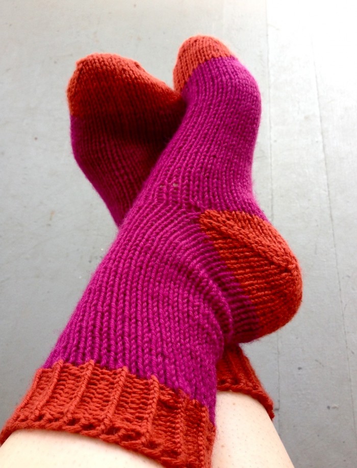 friendship socks, made by Julianne