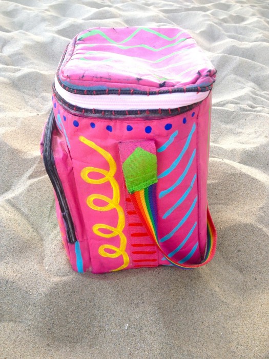 painted cooler, made by Julianne