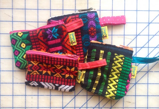 zipper bags, made by Julianne