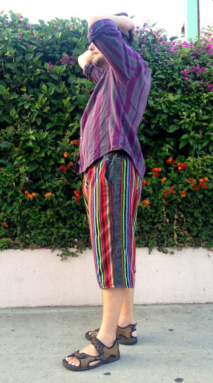 rainbow pants, made by Julianne