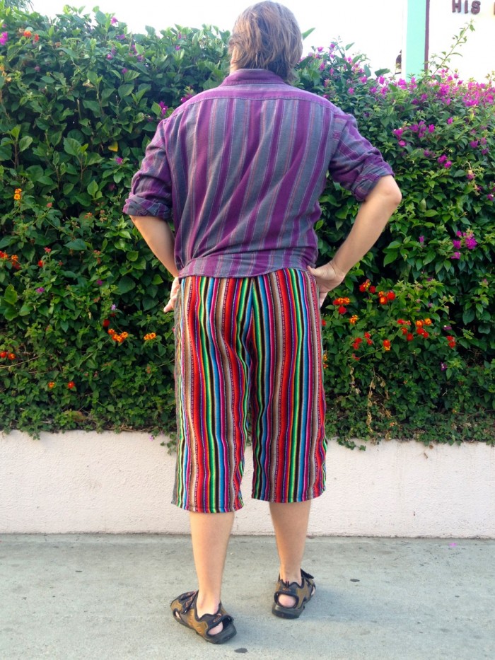 rainbow pants, made by Julianne