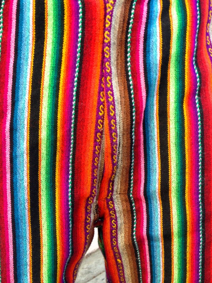 rainbow pants, made by Julianne