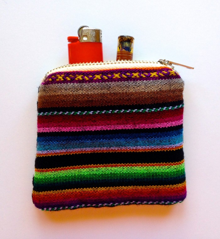 zipper stash bag, made by Julianne