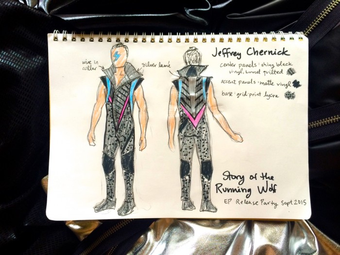 Story of the Running Wolf EP release costumes, Made by Julianne